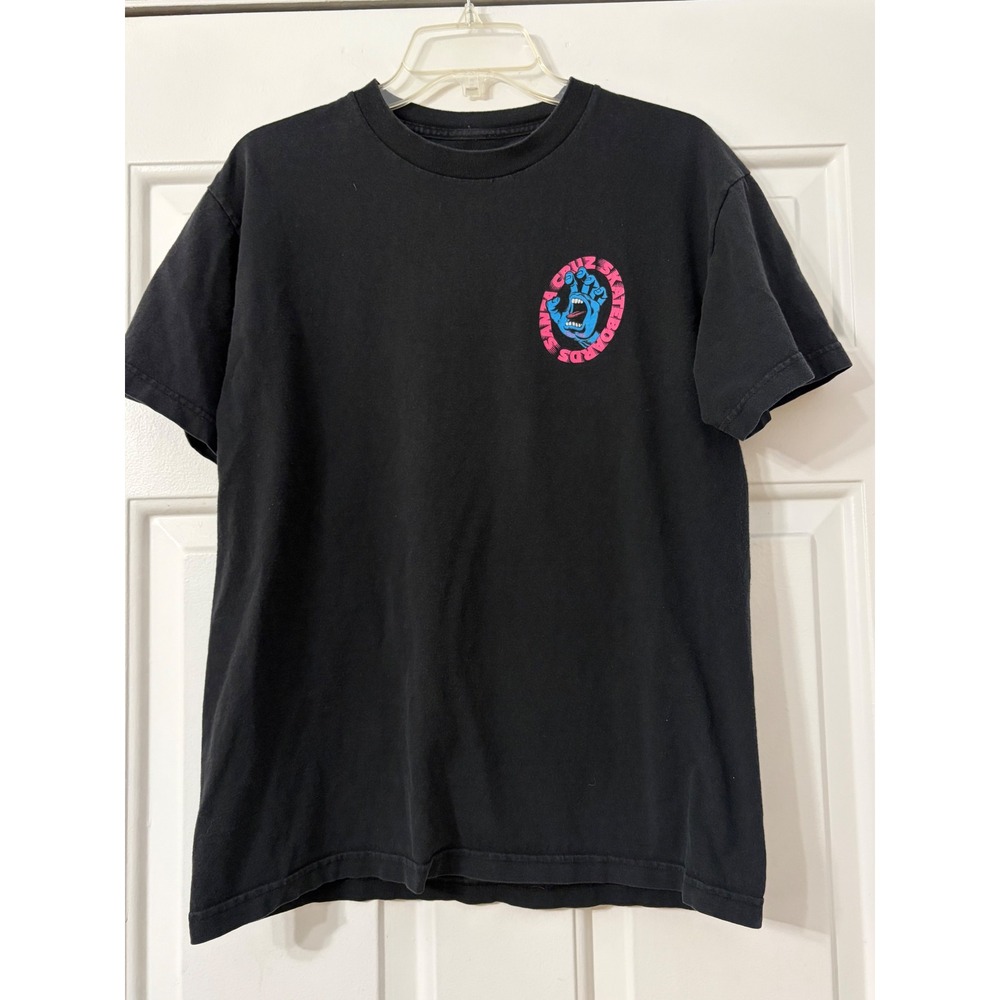 Santa Cruz | Screaming Hand Graphic Skate T-Shirt | Medium || Black|